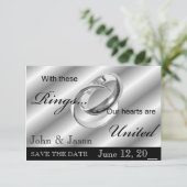 大切な日をみんなで祝おう！ ゲイウェディングのお知らせ 招待状 (スタンド正面)