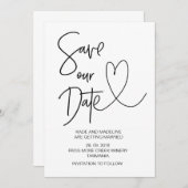 大切な日を保存しよう ウェディング招待状 招待状 (正面/裏面)