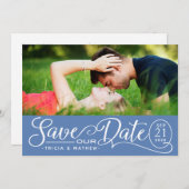 大切な日を保存しよう ウェディング | エレガントなスクリプト 招待状 (正面/裏面)