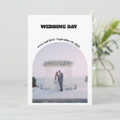 大切な日を写真と共に 招待状 (スタンド正面)