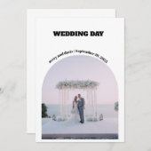 大切な日を写真と共に 招待状 (正面/裏面)