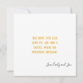 大切な日を愛と黄金のひまわりで 招待状 (裏面)