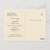 大切な日を救おう ウェディング ディストレスド スクリプト フォトカード ポストカード (裏面)