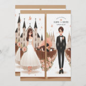 大切な日を覚えておいてください : 恋物語が始まる 招待状 (正面/裏面)