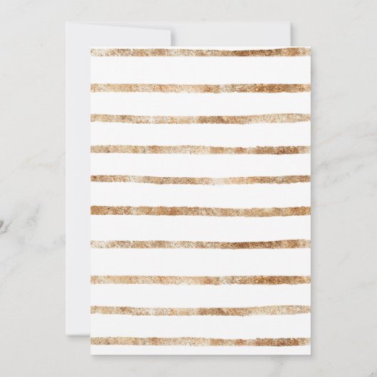 大切な日を記念しよう ゴールドユーカリ ウェディングエンゲージメント 招待状 (裏面)