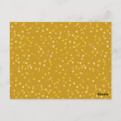 大切な日を記念する カレンダー ゴールド ラブ ハート ポストカード (裏面)