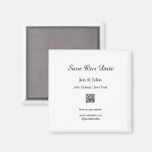 大切な日を記録しよう 詳細はQRコードをスキャンして 名前 日付 ウェブサイト マグネット (正面/裏面)