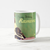 大切な時のダックスフント犬のコーヒー茶マグ コーヒーマグカップ (正面右)