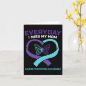 大切な母を思い出す蝶 自殺予防 カード (黄色い花)