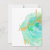 大切な水彩画の保存日付の青 セーブザデート (裏面)