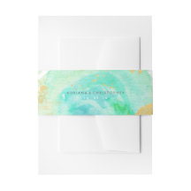 大切な水彩画の封筒の腹バンド