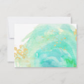 大切な水彩画RSVPカード 出欠カード (裏面)