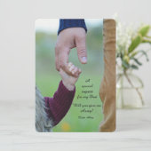 大切な父へのお願いカード - 結婚式で私を送って (スタンド正面)