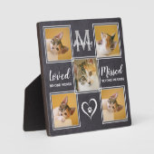 大切な猫のメモリアルユニークフォトコラージュ フォトプラーク (正面)