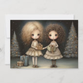 大切な瞬間と笑顔：楽しいクリスマス シーズンカード (正面)