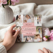 大切な瞬間を永遠に ピンクの木目調 フォトコラージュ フォトプラーク