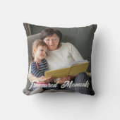 大切な瞬間シンプルタイポグラフィ写真 クッション (正面)