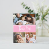 大切な瞬間：カスタマイズ可能なベビーありがとうポー 案内ポストカード (スタンド正面)