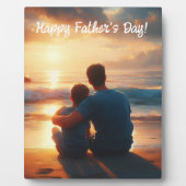 大切な瞬間 – 日父のの入り時の愛 フォトプラーク (正面)