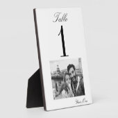 大切な結婚モーメントの表番号カード(5 x 7) フォトプラーク (側面)