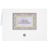 大切な結婚式のテーブルの座席メニュー (裏面横)