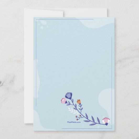 大切な聖体拝領の招待状 招待状 (裏面)