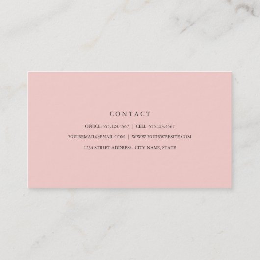 大切な花模様名刺 名刺 (裏面)