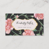 大切な花模様名刺 名刺 (正面)