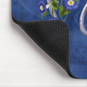 大切な蝶イニシャルM マウスパッド (コーナー)