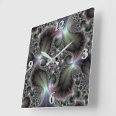 大切な螺線形 スクエア壁時計 (傾斜)