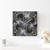 大切な螺線形 スクエア壁時計 (ホーム)