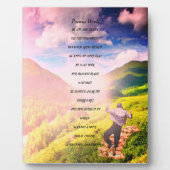 「大切な言葉」エミリー・ディキンソンの詩のプレート フォトプラーク (正面)