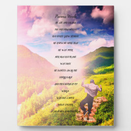 「大切な言葉」エミリー・ディキンソンの詩のプレート フォトプラーク