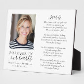 大切な記憶の写真と祈りのプレート 葬儀・追悼式 フォトプラーク (側面)