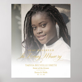 大切な記憶を刻む ゴールドウェディング ラブ 思い出の席  愛する人のために ポスター