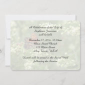 大切な記憶を称えて　～　サービスへのご案内　～　蝶 招待状 (裏面)