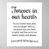 大切な記憶を胸に永遠に　結婚記念銘板 ポスター (正面)