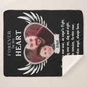 大切な記憶を胸に永遠の天使記念品柔らかな想い出 シェルパブランケット (正面(横))