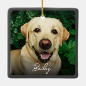 大切な記憶を胸に オーダーメイドペットメモリアル セラミックオーナメント (裏面)