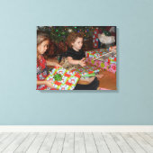 大切な記憶 - キャンバス上のお気に入りの写真 キャンバスプリント (インサイチュ (ウッドフロア))