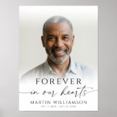 大切な記憶　永遠に心に　写真と共に　優雅な筆跡で　お別れ ポスター (正面)