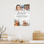 大切な記憶 4枚の写真 いつまでも心の中に ポスター (キッチン)