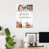 大切な記憶 4枚の写真 いつまでも心の中に ポスター (ホームオフィス)