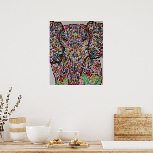 大切な象 ポスター (キッチン)