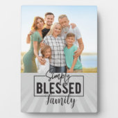 大切な贈り物！単に家族賛美の写真 フォトプラーク (正面)