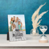 大切な贈り物！単に家族賛美の写真 フォトプラーク (側面)