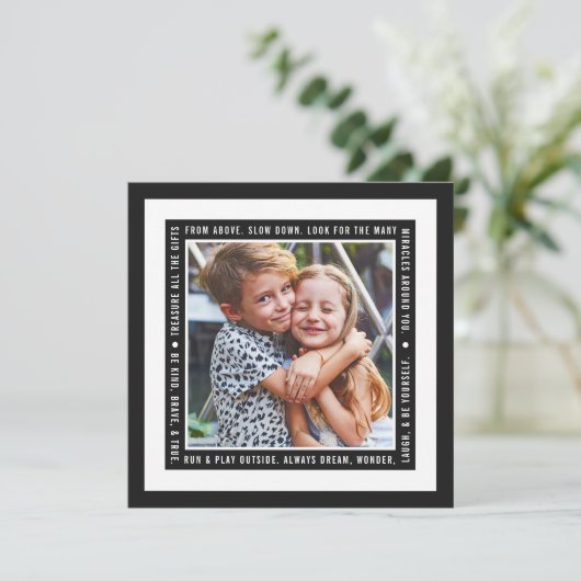 大切な贈り物 | 黒 | 写真 シーズンカード (スタンド正面)