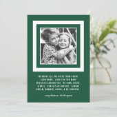 大切な贈り物 | 5x7 緑 | 写真 シーズンカード (スタンド正面)