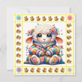 大切な赤ちゃん動物 テーマ - 招待状