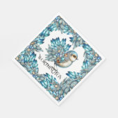 大切な輝きの鳥たちをテーマにした招待状です スタンダードランチョンナプキン (角)